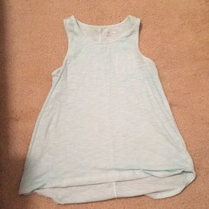 Blue tank top with pocket